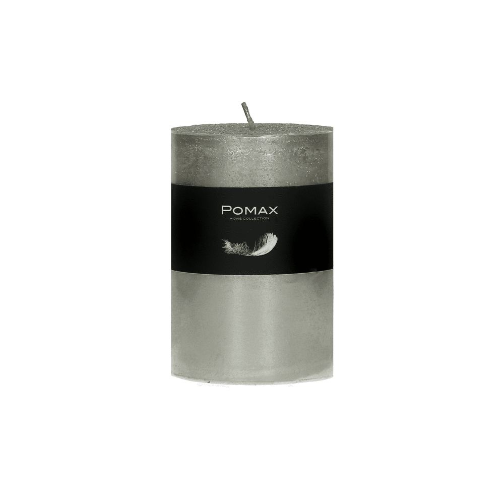 Bougie Argenté 7X10cm Pomax
