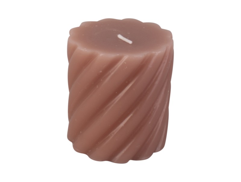 Bougie Swirl Rose Petit Present Time 
