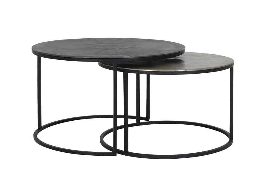 Table-basse gigogne Talca, Anti/Noir Light and Living