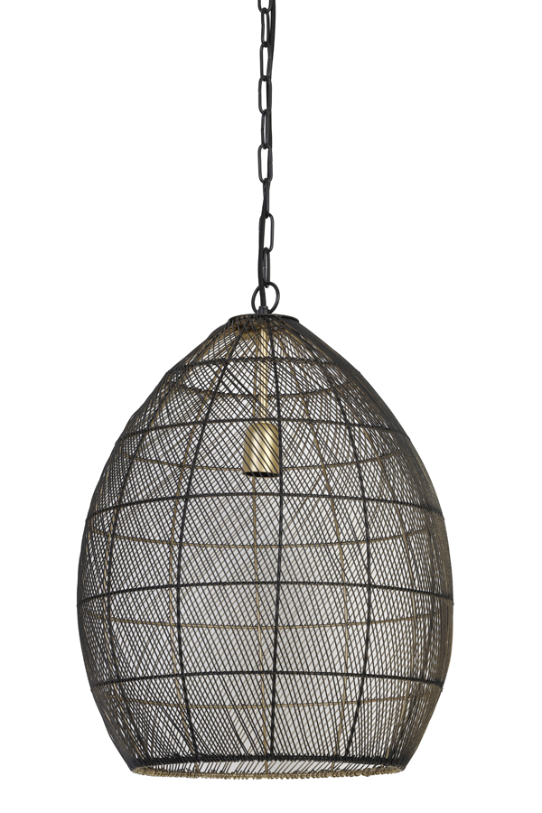 Suspension Meya 40x53 cm Noir/ Or Light and Living 
