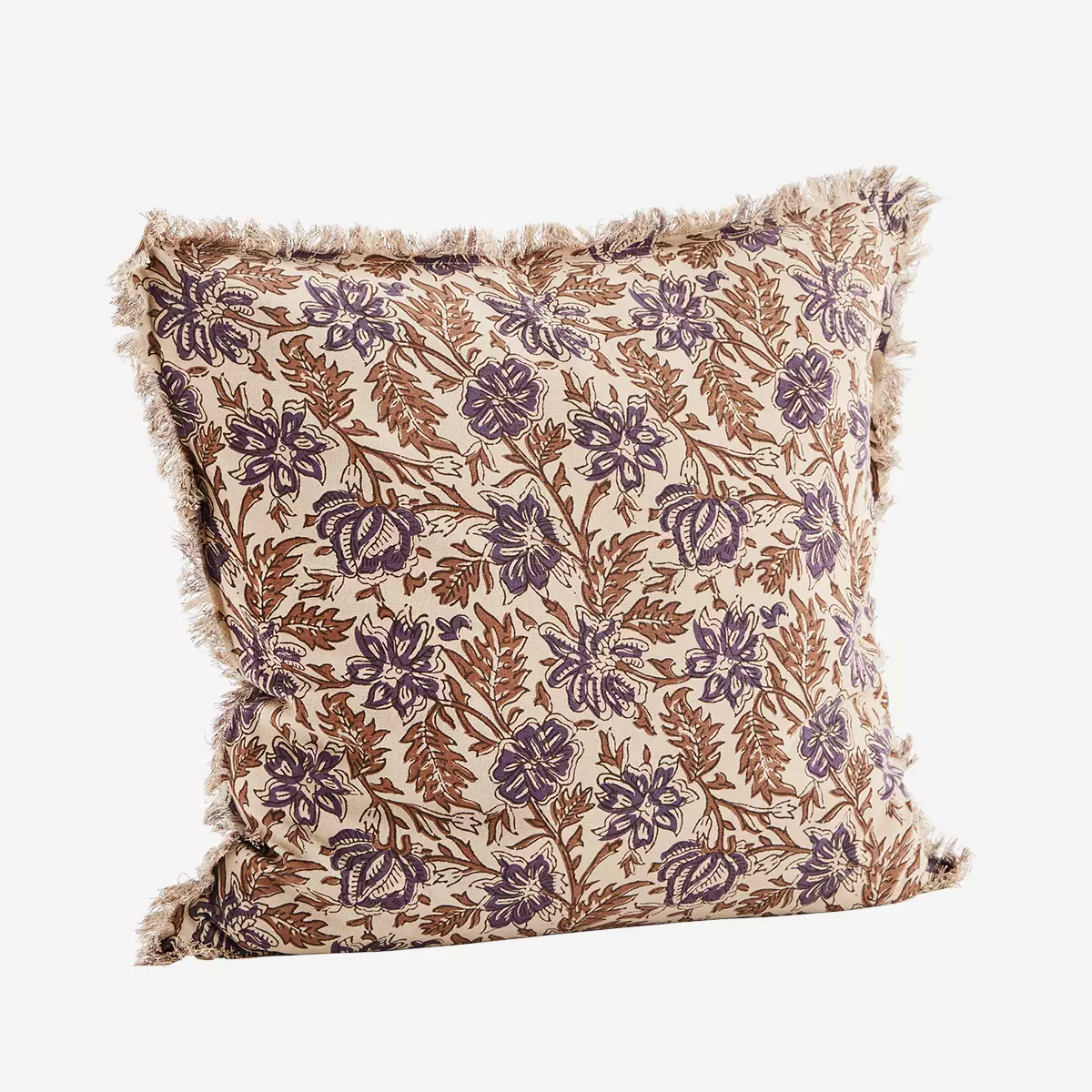 Coussin 50x50 Camel Marron Violet MadamStoltz