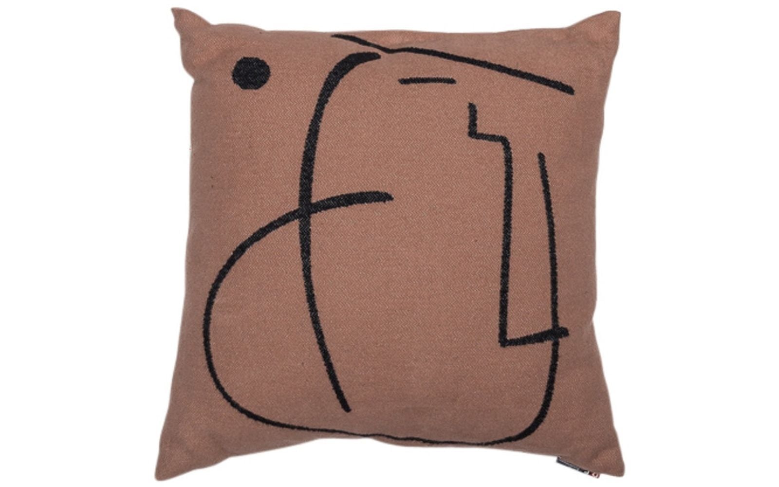 Housse de coussin NOVA "nez/visage" 50x50 David Fusseneger 