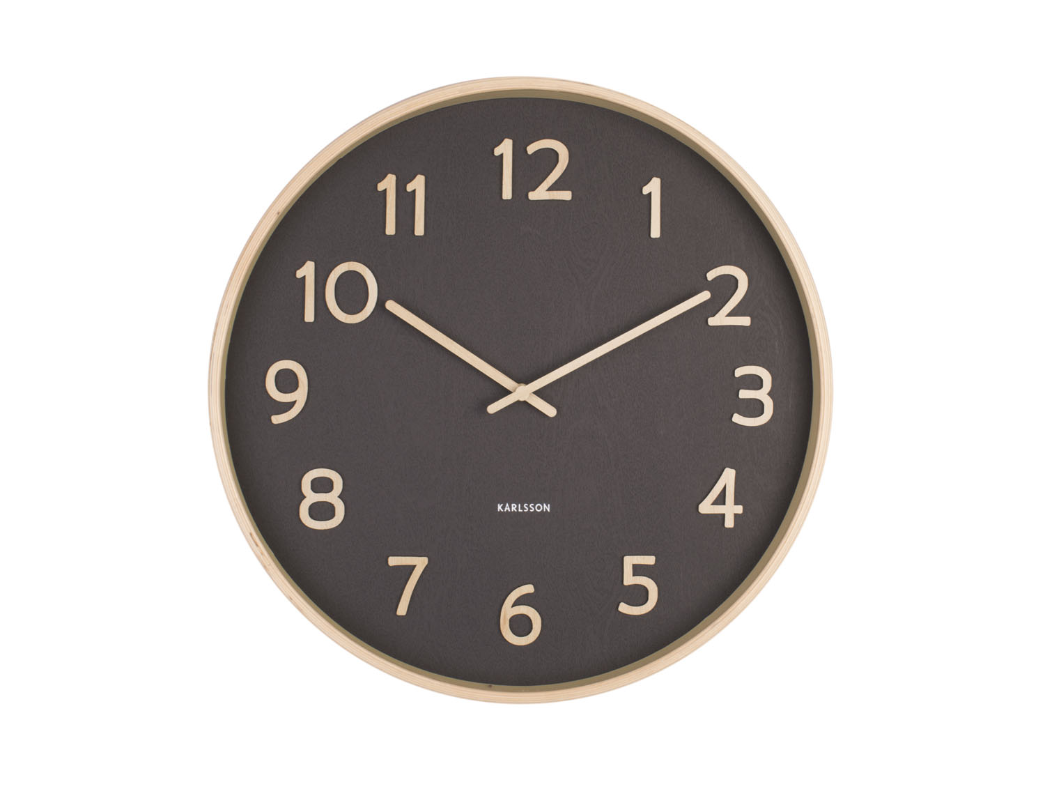 Horloge Pure Bois et Noir Karlsson
