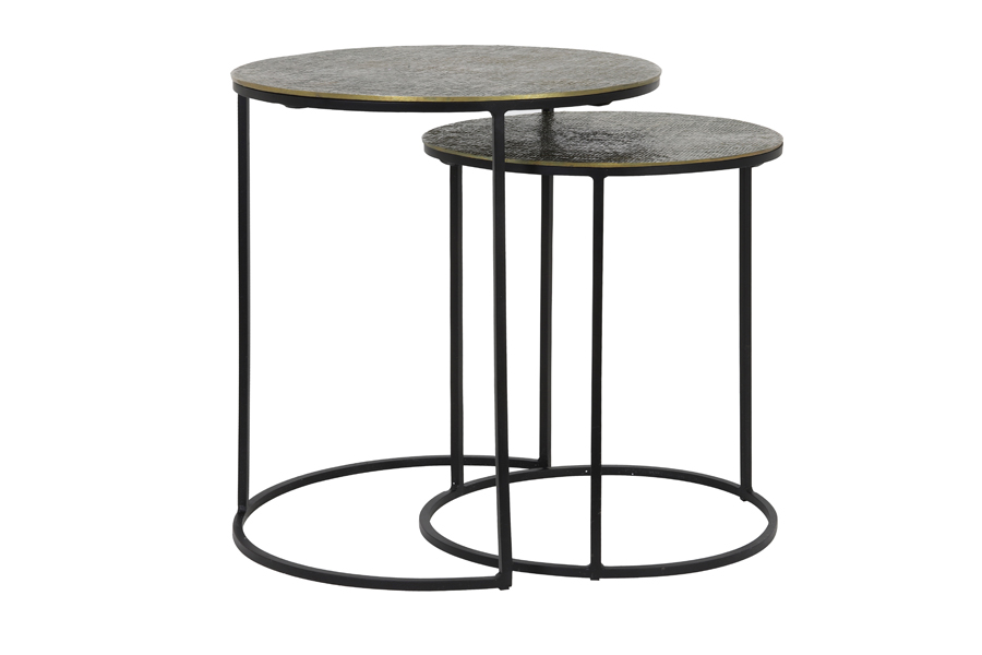 Tables Gigognes Rengo, Bronze Light and Living