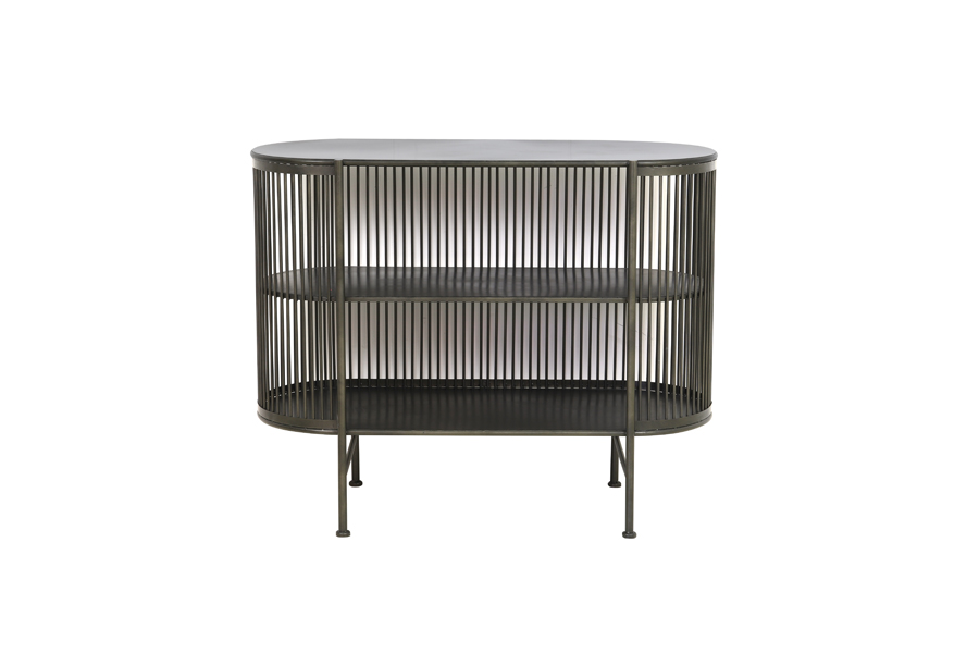 Cabinet Yinthe 100x40x80cm noir Light and Living