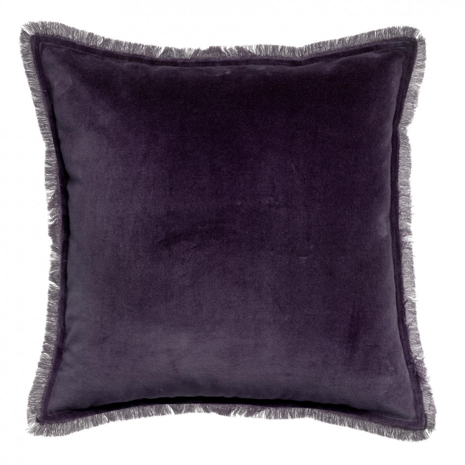 Coussin uni Fara Raisin Vivaraise