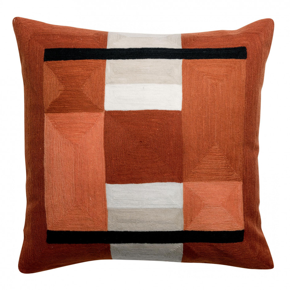 Coussin Dea brodé Goyave 45 X 45 Vivaraise