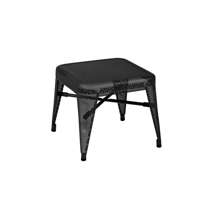 Tabouret H30 Noir Perforé Tolix