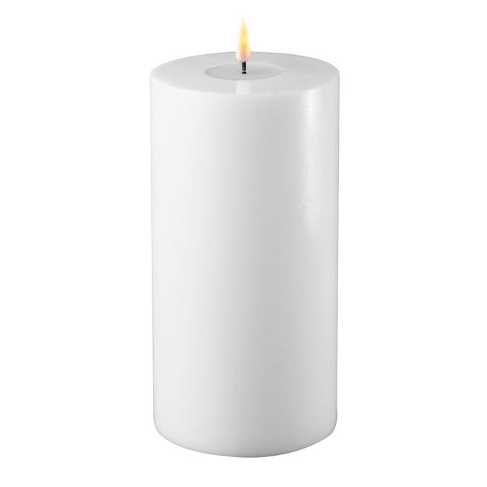 Bougie LED Blanche 10x20 DELUXEHomeArt