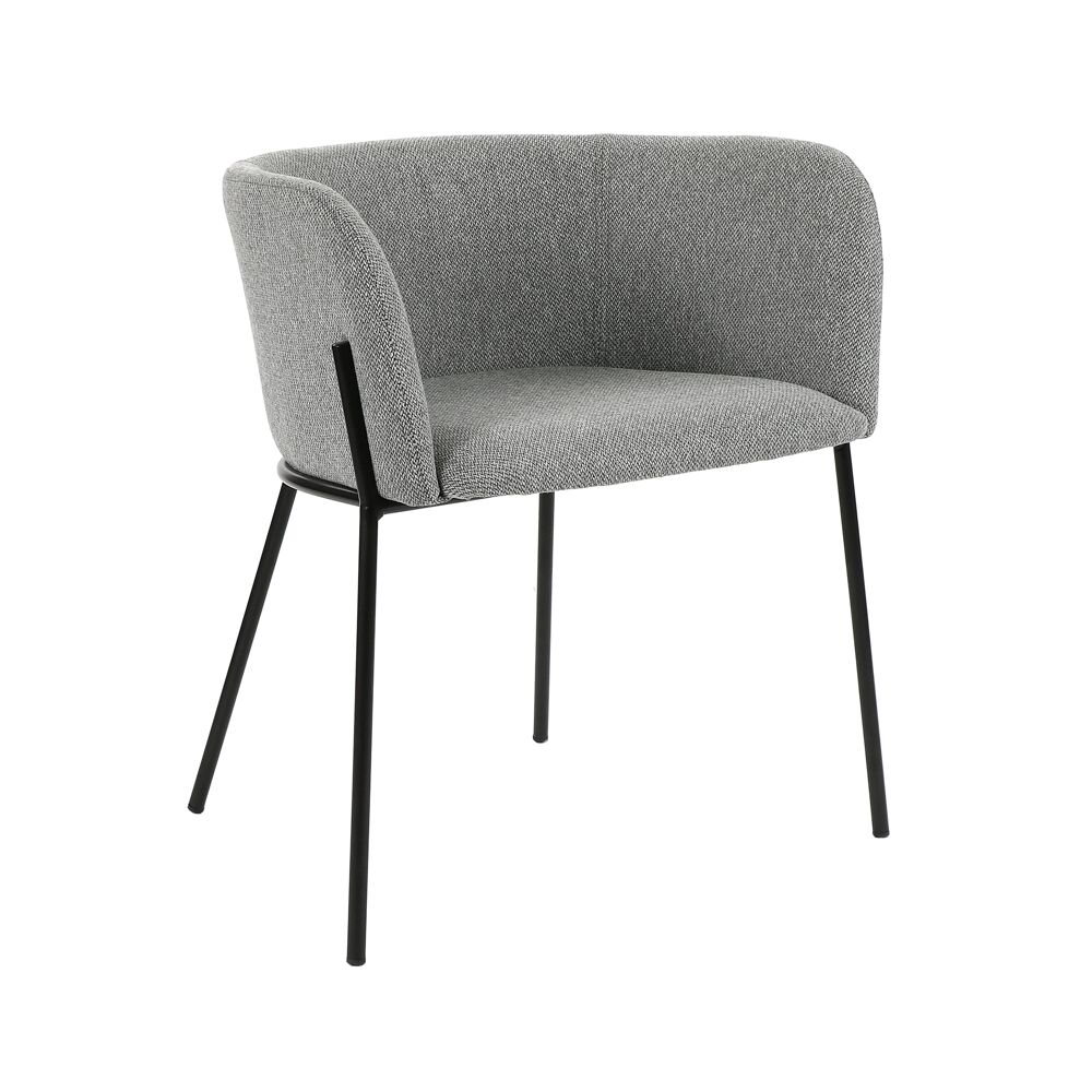 Chaise Polka Grise Pomax
