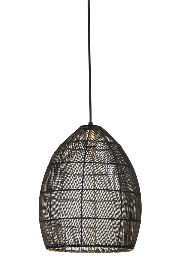 Suspension Meya 30x37 cm Noir/ Bronze Light and Living 