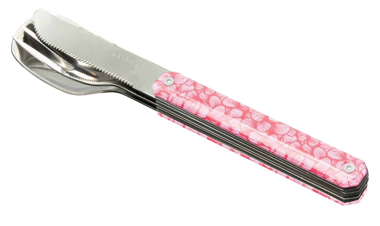 Couverts Droits 12H34, ROSE DELICAT Akinod