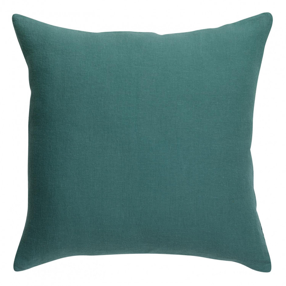 Coussin uni Zeff Bleu de prusse Vivaraise