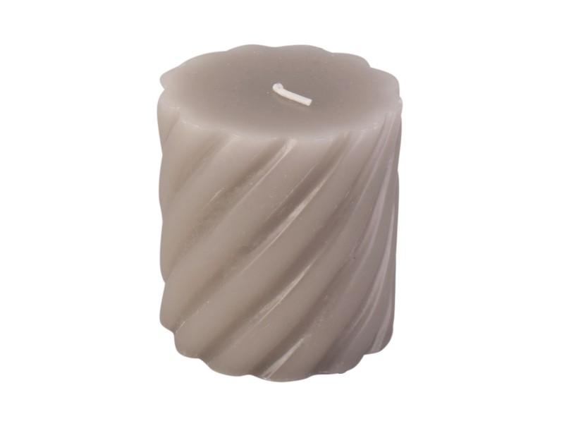 Bougie Swirl Gris Petit Present Time 