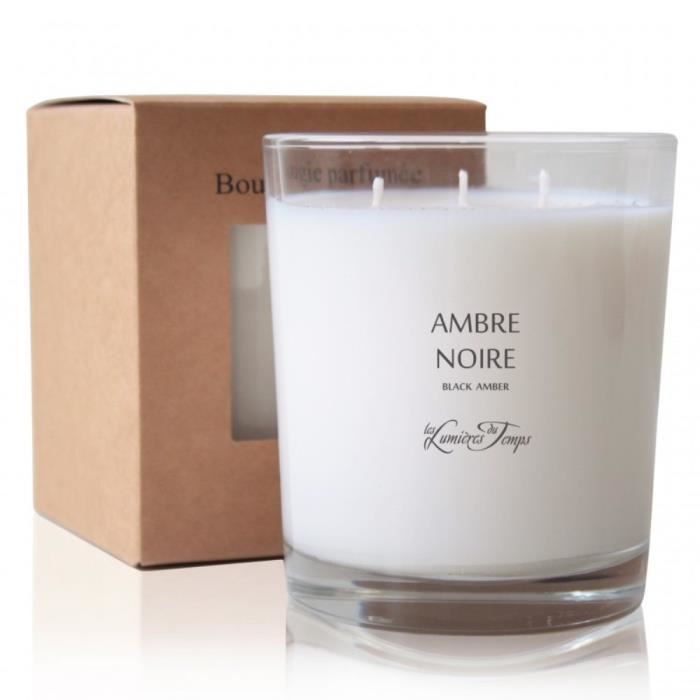 Bougie Ambre noir Les lumière du temps