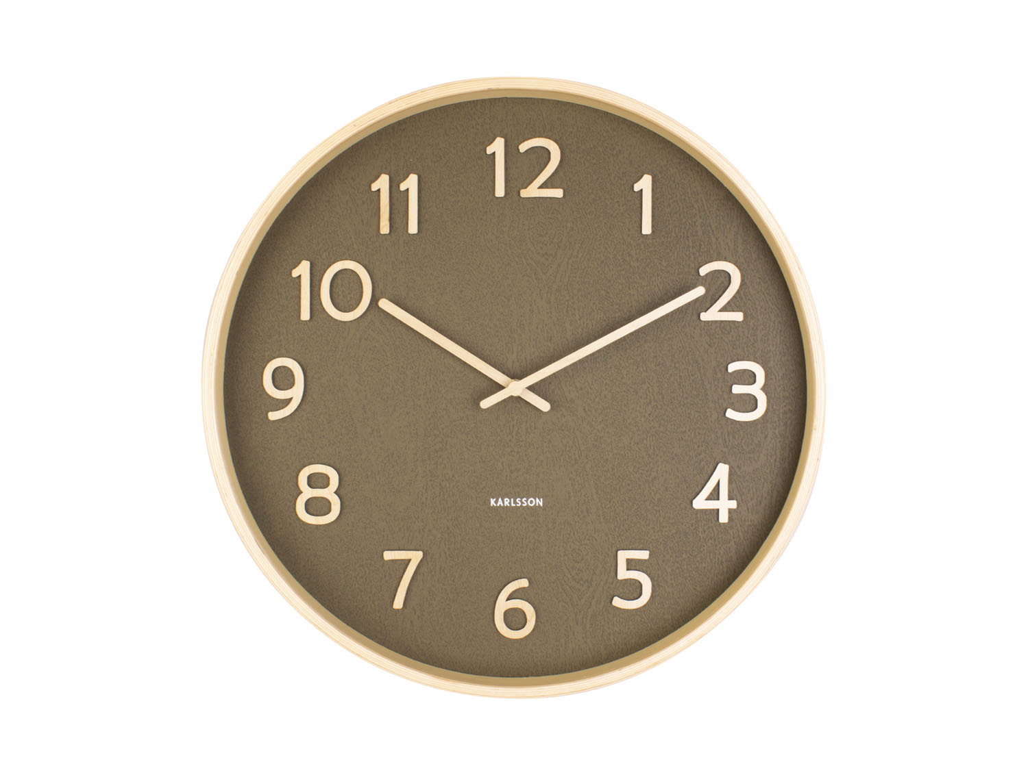 Horloge Pure Vert et Bois Karlsson