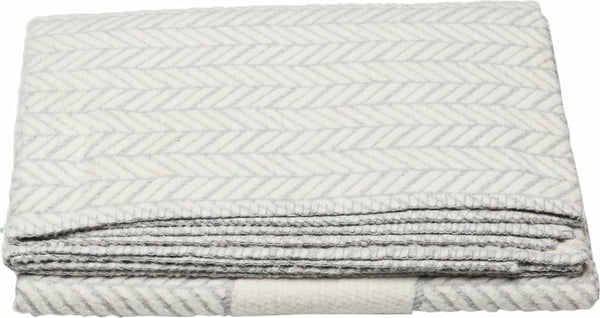 Plaid "Chevron/Cerf" Ecru 130x200 David Fusseneger 