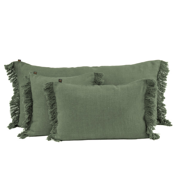 Housse de coussin Wani Kaki 55X110 Harmony