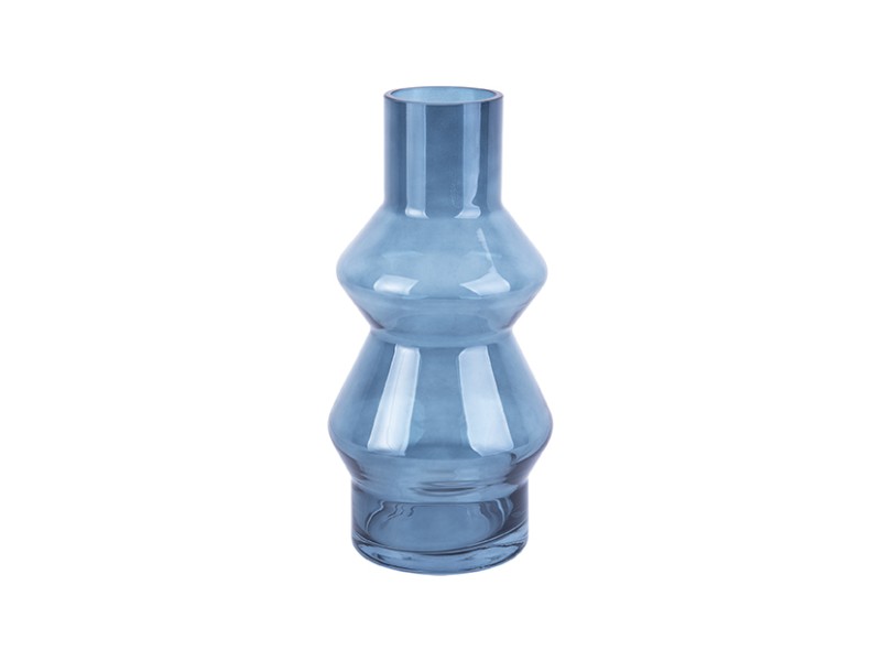 Vase Blush verre bleu Present Time