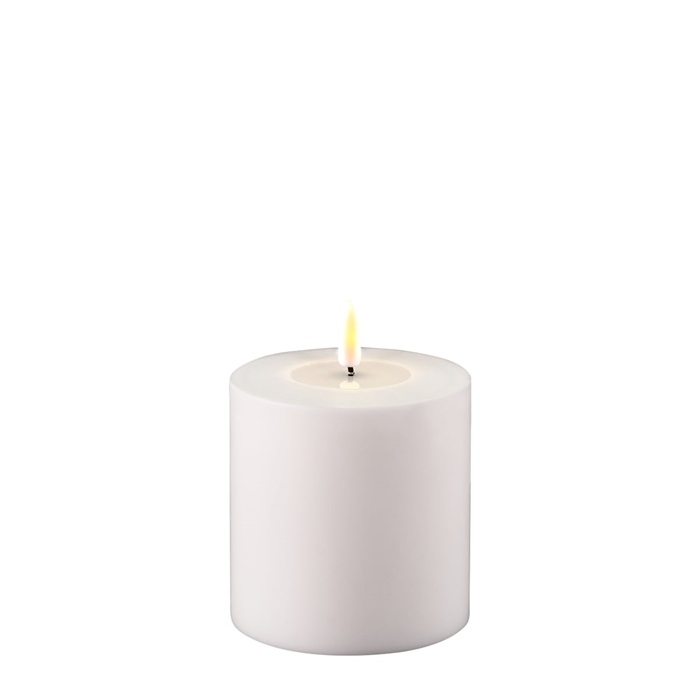 Bougie LED OUTDOOR Blanche 10x10 DELUXEHomeArt