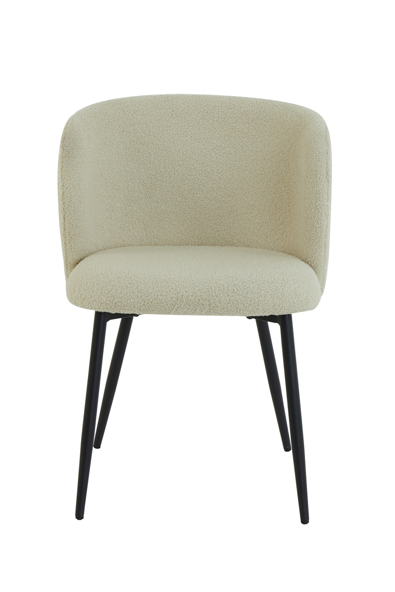 Chaise Elyna 56x55x79cm beige clair Light and Living 