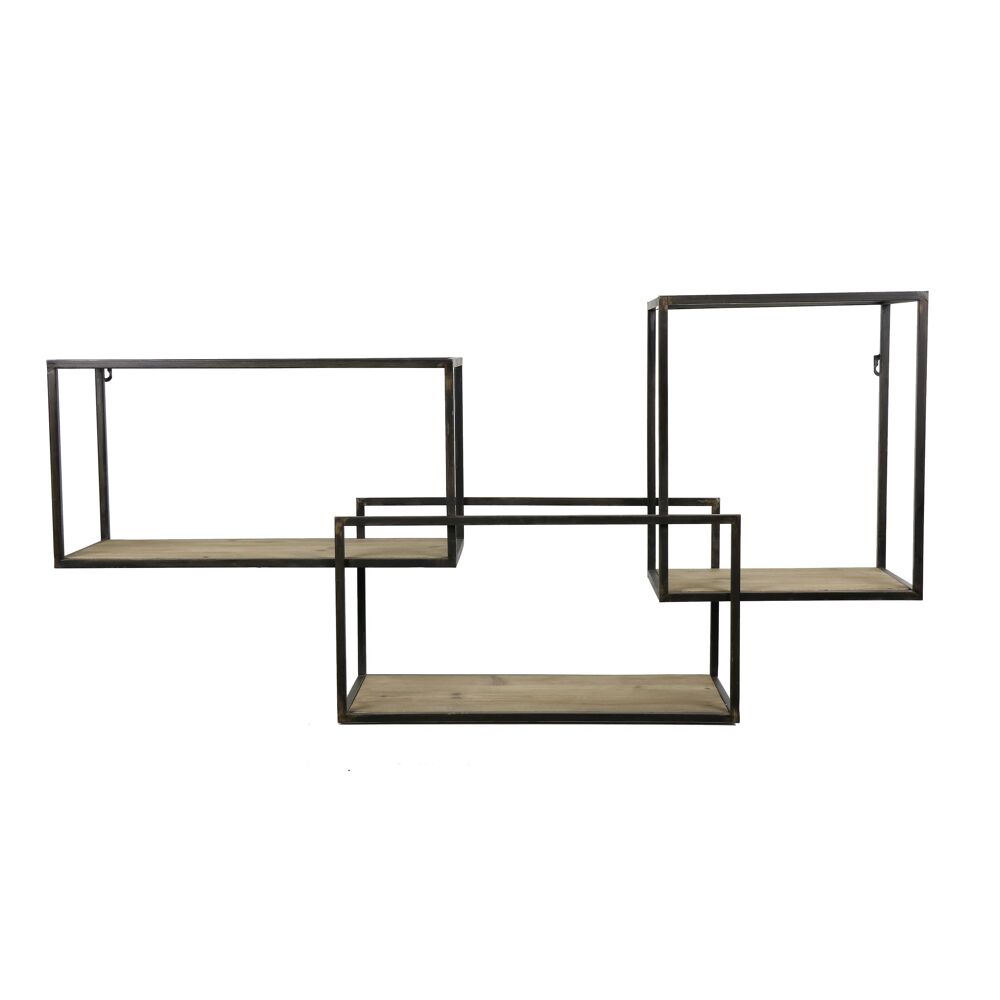 Etagère mural metal/bois Pomax 