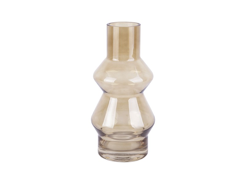 Vase Blush en Verre Ambre Present Time