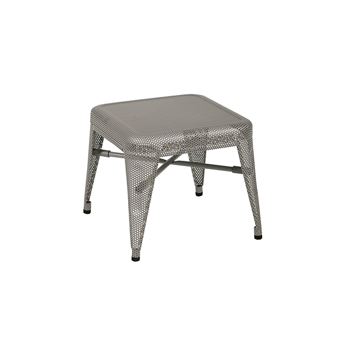 Tabouret H30 Gris Perforé Tolix